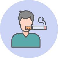 Man Smoking Vector Icon