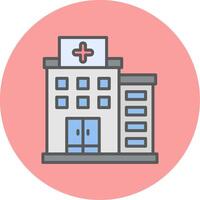 icono de vector de hospital