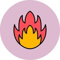 icono de vector de fuego