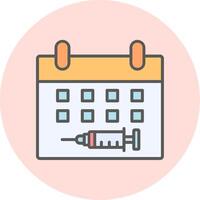 Vaccination Date Vector Icon