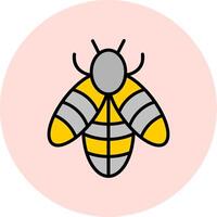 icono de vector de abeja