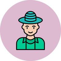 Tourist man Vector Icon