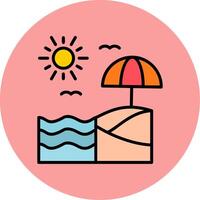 Beach Vector Icon