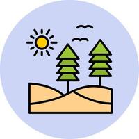 icono de vector de bosque