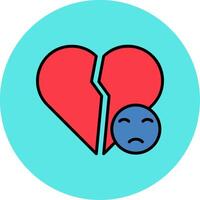 Broken Heart Vector Icon