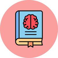 neurología libro vector icono