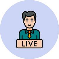 Live News Vector Icon