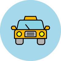 icono de vector de taxi