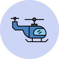 icono de vector de helicóptero