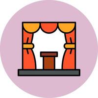 Stage Vector Icon