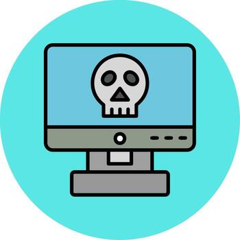 Computer Hacking Vector Icon
