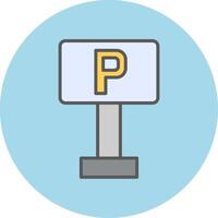 Parking Sign Vector Icon