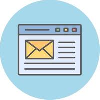 icono de vector de correo electrónico