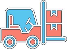 Forklift Vector Icon