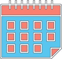 icono de vector de calendario