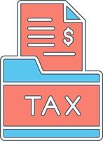 Tax Folder Vector Icon