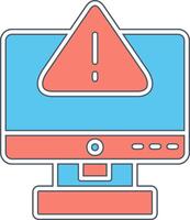 icono de vector de error