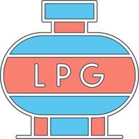 licuado petróleo gas vector icono