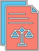 Legal Document Vector Icon