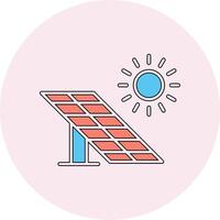 icono de vector de panel solar