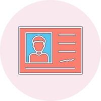 Identification Card Vector Icon