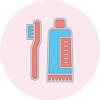 Tooth Cleaning Vector Icon