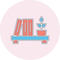 Bookshelf Vector Icon