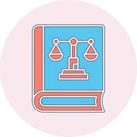 Justice Book Vector Icon