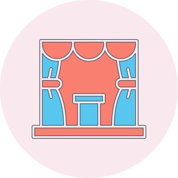 Stage Vector Icon