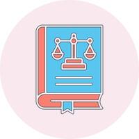 Law Book Vector Icon