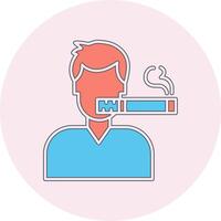 Man Smoking Vector Icon