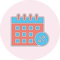 icono de vector de calendario