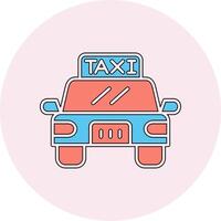 icono de vector de taxi