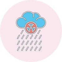 icono de vector de lluvia ácida