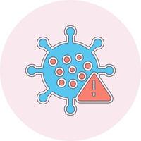 icono de vector de virus