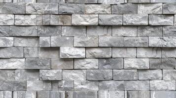 AI generated a highly detailed wall constructed from gray bricks, enhanced by post-processing techniques to accentuate texture and depth, creating a captivating visual narrative. SEAMLESS PATTERN. photo
