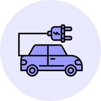 Electric Car Vector Icon