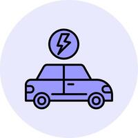 Electric Car Vector Icon