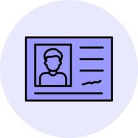 Identification Card Vector Icon