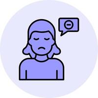 Negative Thinking Vector Icon