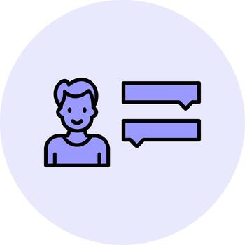 icono de vector de entrevista