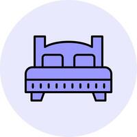 icono de vector de cama