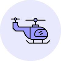 icono de vector de helicóptero