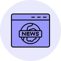 icono de vector de informe de noticias