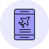 Plane Ticket booking Vector Icon