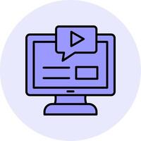 Online Course Vector Icon