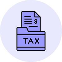 Tax Folder Vector Icon