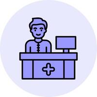 Receptionist Vector Icon