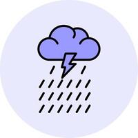 Rain Vector Icon