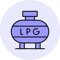 licuado petróleo gas vector icono